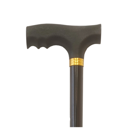 Hopfällbar käpp, Exclusive, matt svart med Fritz-handtag Hopfällbar käpp, Exclusive, matt svart med Fritz-handtag